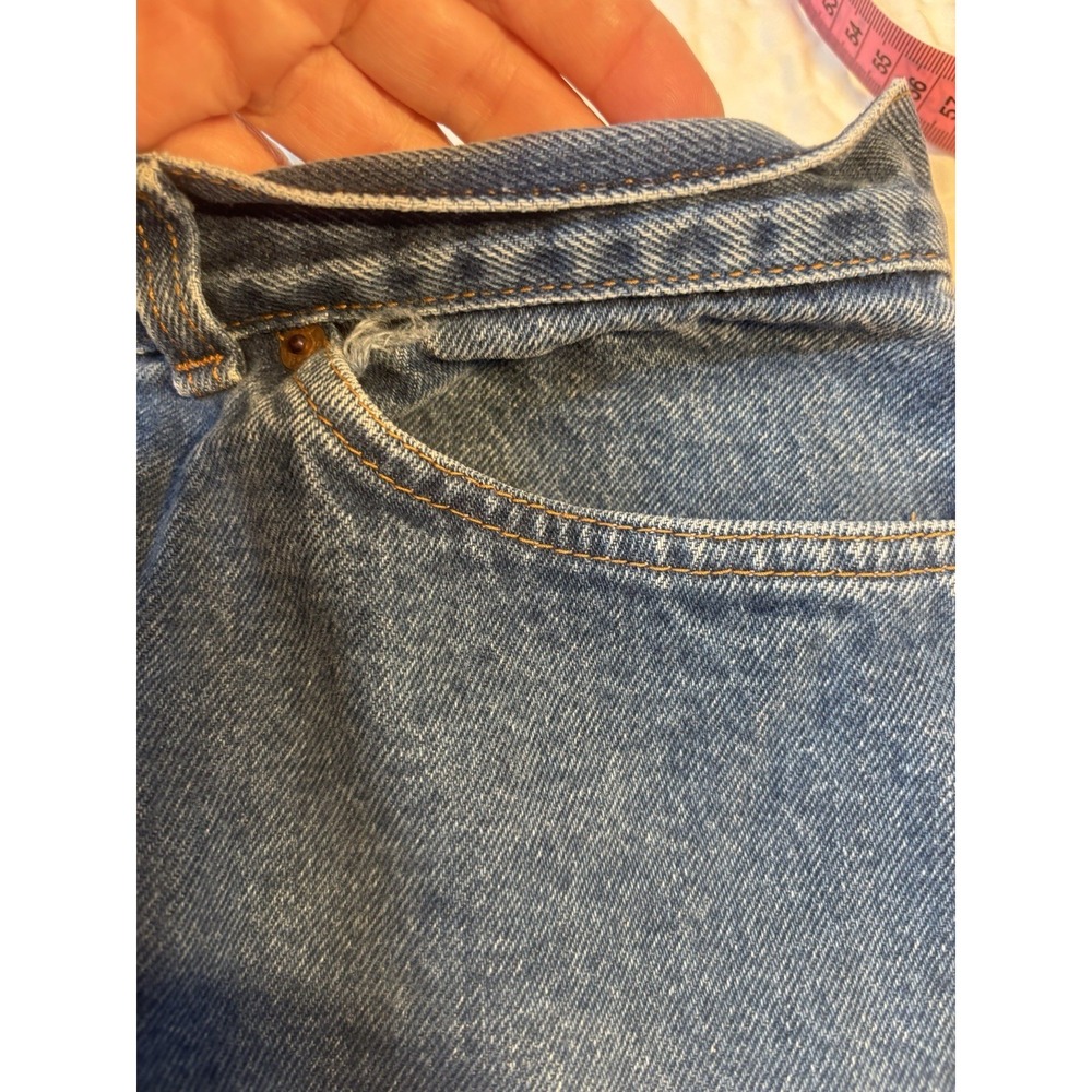 Vintage 80s Levi's Women's White Tab Two‎ Horse Patch Levi's Jeans Size 22 VTG - Picture 6 of 11